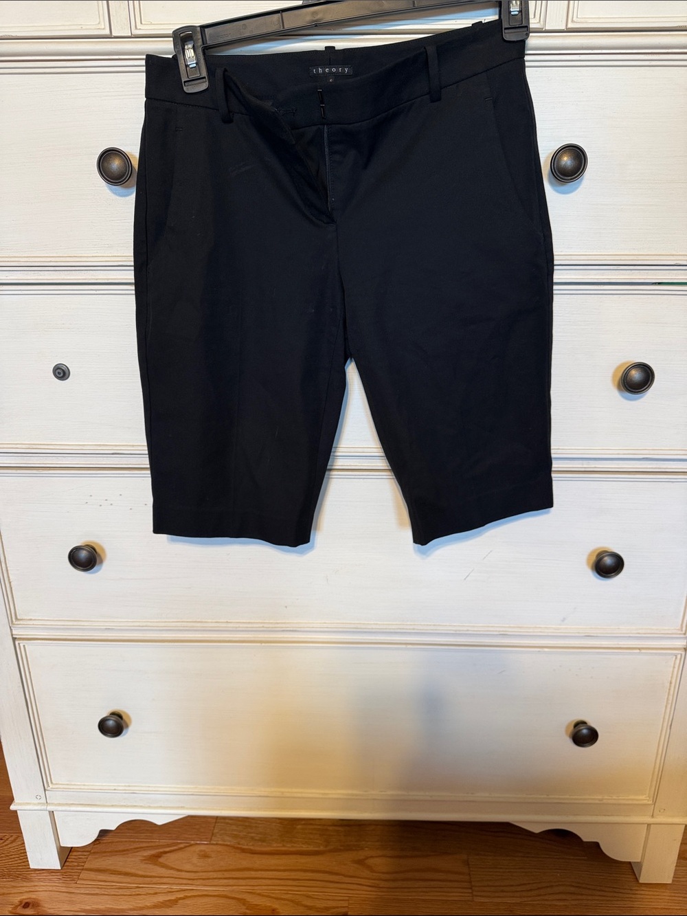 Theory Black Women's Bermuda Shorts